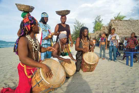 Garifuna musicians sharing Belizean cultural heritage